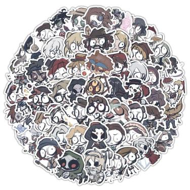 Imagem de Adesivos, 60 unidades/lote, identidades e adesivo de anime em vinil à prova d`água