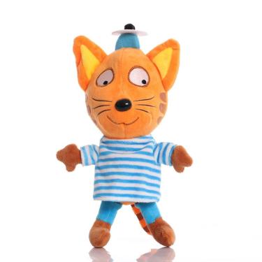 Imagem de Boneca de brinquedo de pelúcia Calicos Cat Stripe Blue 20 cm em algodão e pelúcia