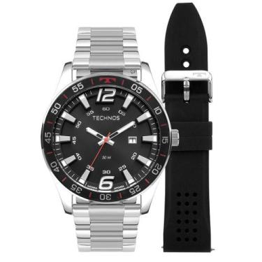 Imagem de Relógio Masculino Racer Technos Prata 2115TXF/T1P - Coleção Exclusiva,