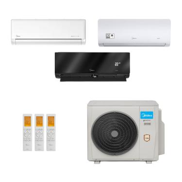 Imagem de Ar-Condicionado Multi Split Inverter Midea 36.000 (1x Evap HW 9.000 + 1x Evap HW 12.000 + 1x Evap HW 24.000) Quente/Frio 220V								