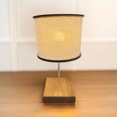 Imagem de Luminária Lumen Cupula Mdf Laminado Acetato Madeira Natural