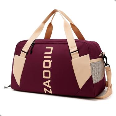 Imagem de Bolsa de Mão/Mala de Bordo 10 kg – Versátil para Viagem, Academia e Dia a Dia | Compacta, Resistente e Fácil de Transportar (Violeta)