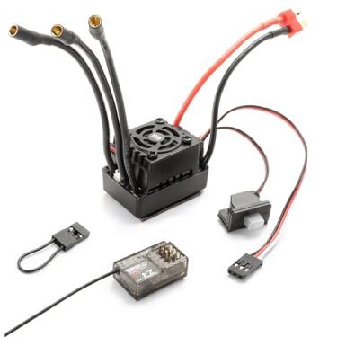 Imagem de HAIBOXING 1/12TH Scale RC Car Spare Parts, Brushless Remote Control Truck Replacement 60A Brushless ESC and 2.4GHz Receiver w/Bind Plug Apply to 2997A(E780 & T2704-60A)