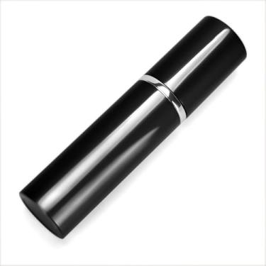 Imagem de Dioche Mini Frasco de Perfume Recarregável de 10ml, 5 Peças, Portátil, Alumínio, Atomizador, Spray, Com Tampa à Prova de Poeira, para Viagens, óleos Essenciais, Fragrâncias (BLACK)