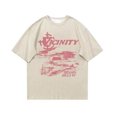 Imagem de Camiseta Vintage Punk Harajuku Com Estampa Gráfica Y2K Hip Hop E-girl,