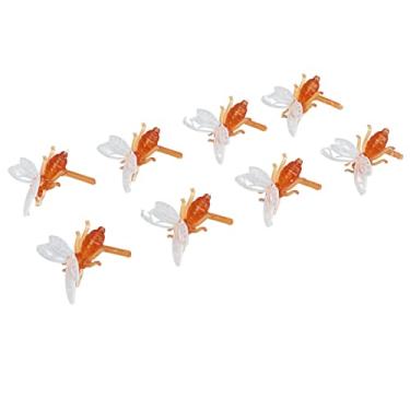 Imagem de GLOGLOW Ornamento de Abelha de 50 Peças, Decoração de Abelha de Mel de Plástico, Designs Em Miniatura Fofos para Jardim, Casa e Presentes