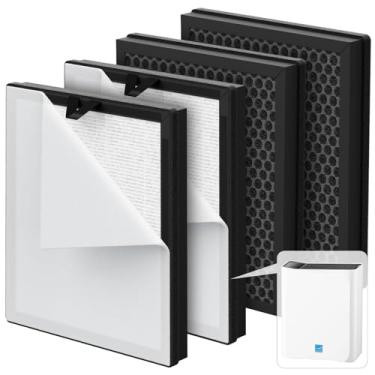 Imagem de Filtros de substituição True HEPA compatíveis com purificador de ar Cybertron AEOCKY, filtro 5 em 1 com pré-filtro lavável, pacote com 4