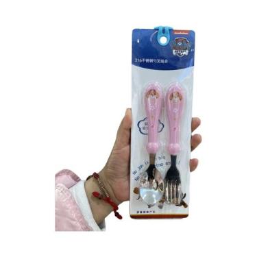 Imagem de Conjunto De Talheres Infantil PAW Patrol 2 Peças Colher E Garfo De Des