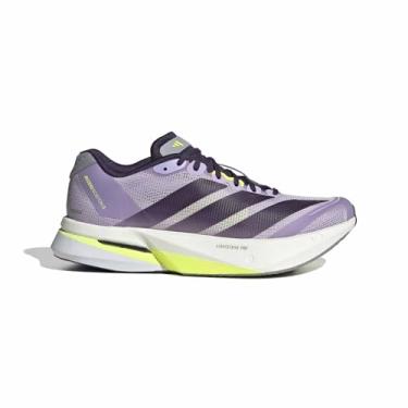 Imagem de adidas Tênis de corrida feminino Adizero Boston 13, Ameixa em pó/ameixa aurora/violeta pré-amada, 41