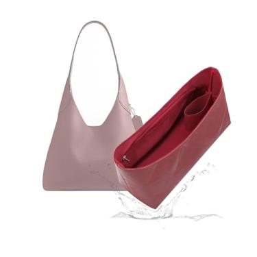 Imagem de 19 NeatThin Inserção de bolsa leve, superfície impermeável e forro de cetim sedoso, adequado para Brooklyn 28 (com zíper e suporte de garrafa, vermelho vinho)