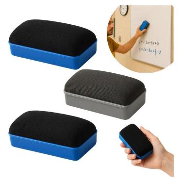 Imagem de 2X Kit 3 Apagador De Quadro Branco Vidro Magnético Lousa E