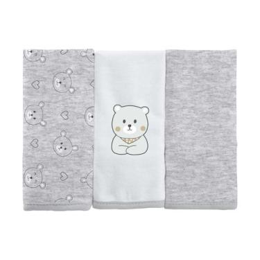 Imagem de Toalha de Boca em Malha para Bebê 30 cm x 35 cm Bublim, Ursos, Não apl