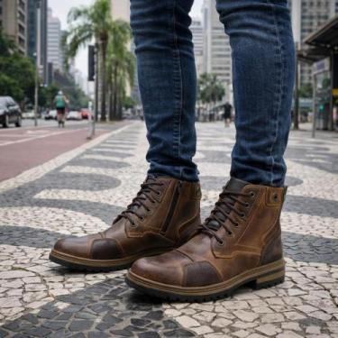Imagem de Bota Casual Adventure Confortável Urban EX06 - FranBoots, Marrom, 37