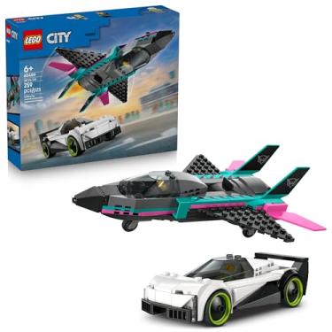 Imagem de LEGO City Jato vs. Carro; Conjunto de Carros e Jato 60489