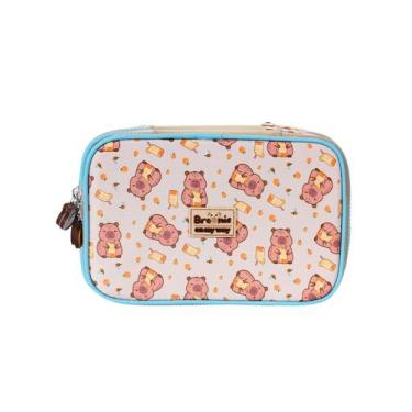 Imagem de Estojo Escolar Penal Box College Brownie Capivara 15867 Luxo - Xeryus