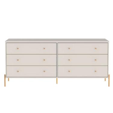 Imagem de Cômoda 6 Gavetas Jasper Branco 182 cm