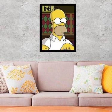 Imagem de Quadro Decorativo Homer Simpson Duff
