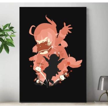 Imagem de Quadro Genshin Impact Personagens Placa Decorativa Game Anime MDF 20x2
