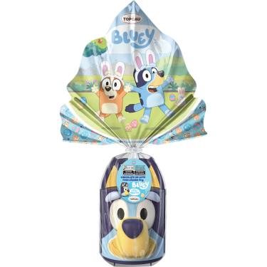 Imagem de Ovo de Páscoa Topcau Bluey Infantil Chocolate ao Leite 90g com Maleta Bluey