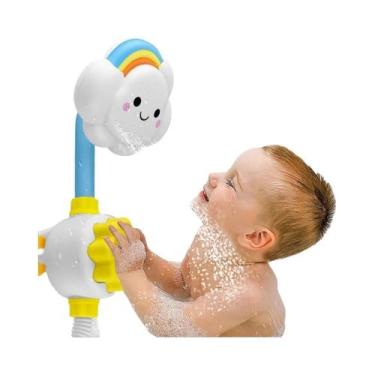 Imagem de Brinquedo De Banho Para Bebê Com Ducha Arco-Íris, Patinhos Amarelos E 