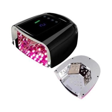 Imagem de Lâmpada UV LED Para Unhas 96W Sem Fio Com Espelho Refletivo, Secador D