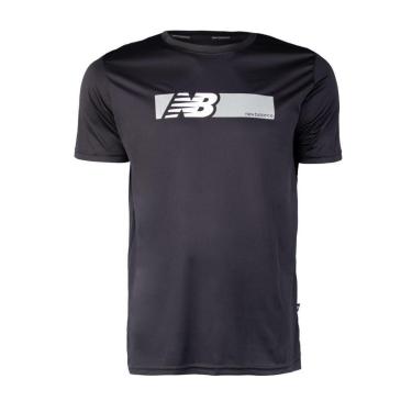 Imagem de Camiseta Masculina New Balance Box Performance Manga Curta Preto-Masculino