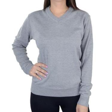 Imagem de Blusa Feminina Facinelli By Mooncity Cinza Claro - 651012-Feminino