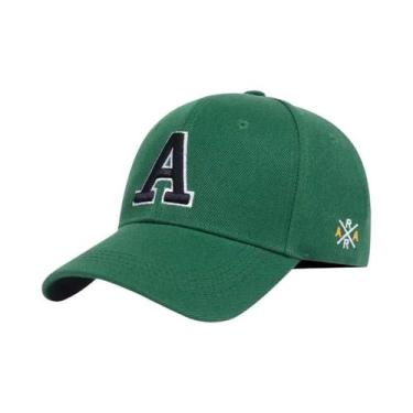 Imagem de Boné De Beisebol Unissex Ajustável Com Letra a Bordada, Chapéu Casual 