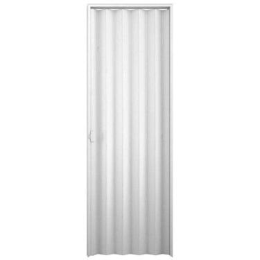 Imagem de Porta Sanfonada Interna Plasbil PVC, Branco 210 x 100 cm