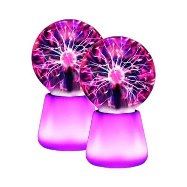 Imagem de Lâmpada De Plasma De 3 Polegadas Com Alimentação USB, Globo Interativo