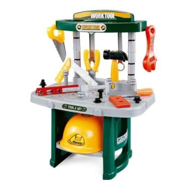 Imagem de Kit Ferramentas Infantil Bancada Oficina com 54 Peças Brinquedo Crianç