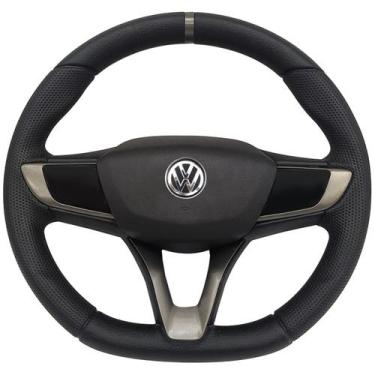 Imagem de Volante Esportivo Saveiro G5 G6 Volkswagen + Cubo Poliparts, Grafite