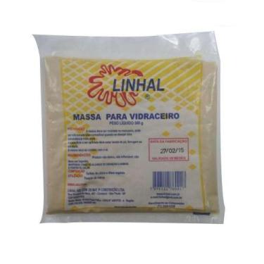 Imagem de Massa para Vidraceiro 500g Fixação de Vidros e Flanges Pronta para Mol