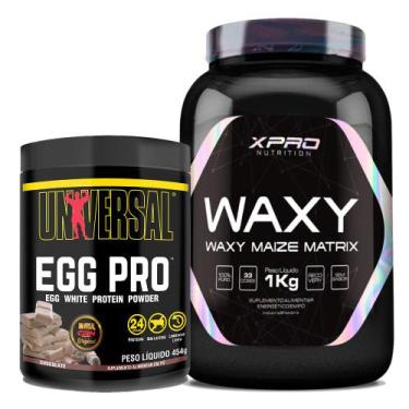 Imagem de Kit Egg Pro 454g - Universal + Waxy Maize 1Kg - Xpro Nutrition - Unive