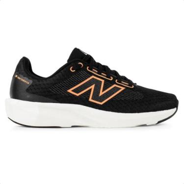Imagem de Tênis New Balance 413 V3 Masculino, Preto, Laranja, 44.