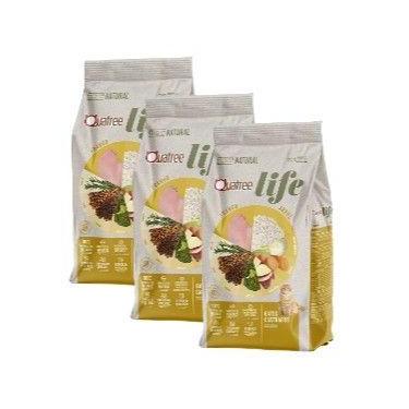 Imagem de Ração Quatree Life para Gatos Castrados Sabor Frango e Arroz, 3Kg