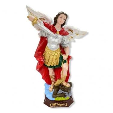 Imagem de Imagem São Miguel Arcanjo  Escultura Resina Estátua 31 cm - Lua Mistic
