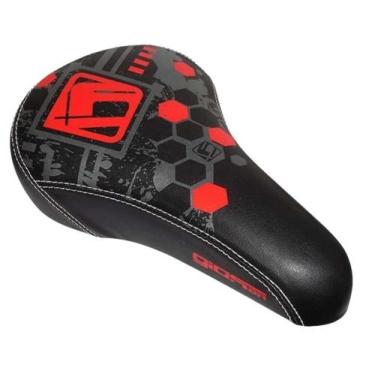 Imagem de Selim gios gl-1109 - freeride, Preto, Vermelho, Cinza, UNI
