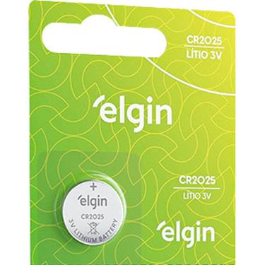 Imagem de Pilha Botão Elgin CR2025 3V Lítio para Equipamentos Eletrônicos Portáteis 1 Unidade