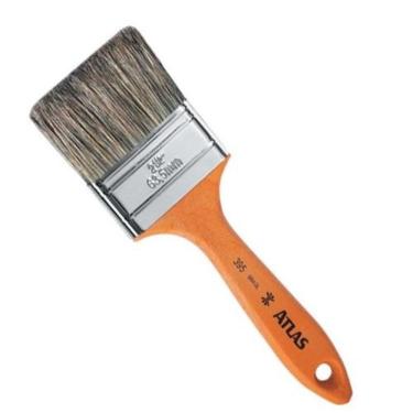 Imagem de Pincel B 3-4'' 395-2 Indicado para Tinta Látex e Acrílica Cerda Suína Grisalha Cabo Sintético 1,9CM Atlas