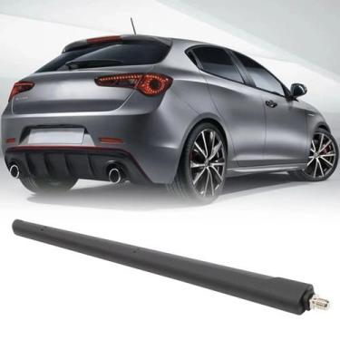 Imagem de Antena De Teto Preta De 21,4CM Com Rosca M6 Para Fiat 500, 595, 695, S