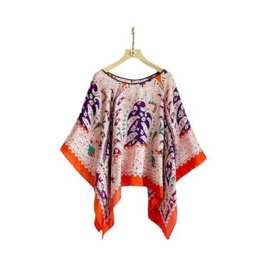 Imagem de Lenço De Seda Luxuoso Feminino 2023 Com Estampa De Designer, Grande, P