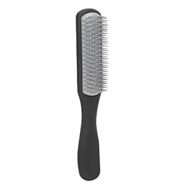 Imagem de Escova de cabelo, durável, confortável, multiuso, prático pente de cabelo para modelar para definir cabelos longos curtos para separar (preto)