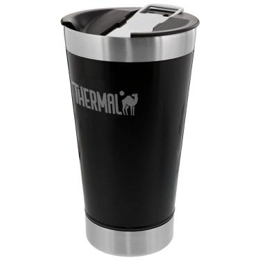 Imagem de Copo Térmico Classic Beer Gold 473ml Com Tampa Livre de BPA Thermal