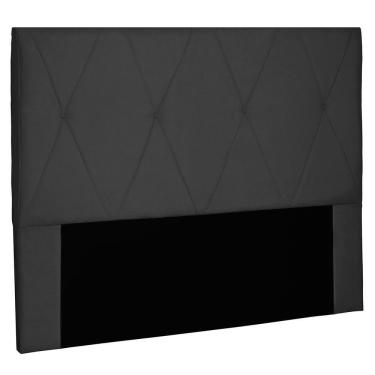 Imagem de Cabeceira Solteiro 0,90m Aquilla Suede Preto