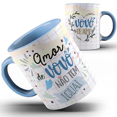 Imagem de Caneca azul xícara amor de Vovô não tem igual
