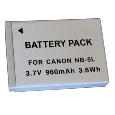 Imagem de Bateria NB-5L 960mAh para câmera digital e filmadora Canon Digital Ixus 800 IS, PowerShot SD900