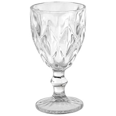 Imagem de TAÇA PARA VINHO DE VIDRO DIAMOND 300ml- CASA ONZE