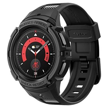 Imagem de Spigen Rugged Armor Pro compatível com Samsung Galaxy Watch 5 Pro Capa com Banda 45mm (2022) - Preto