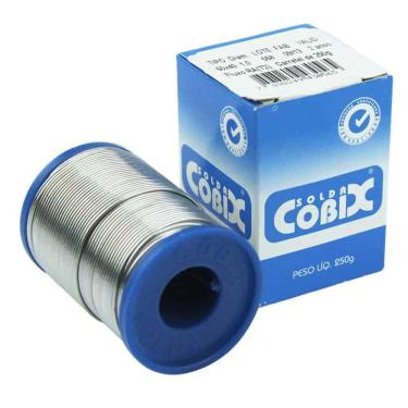 Imagem de Solda Estanho 1mm 60x40 (Snxpb) C/ Fluxo Rolo 250g - Cobix